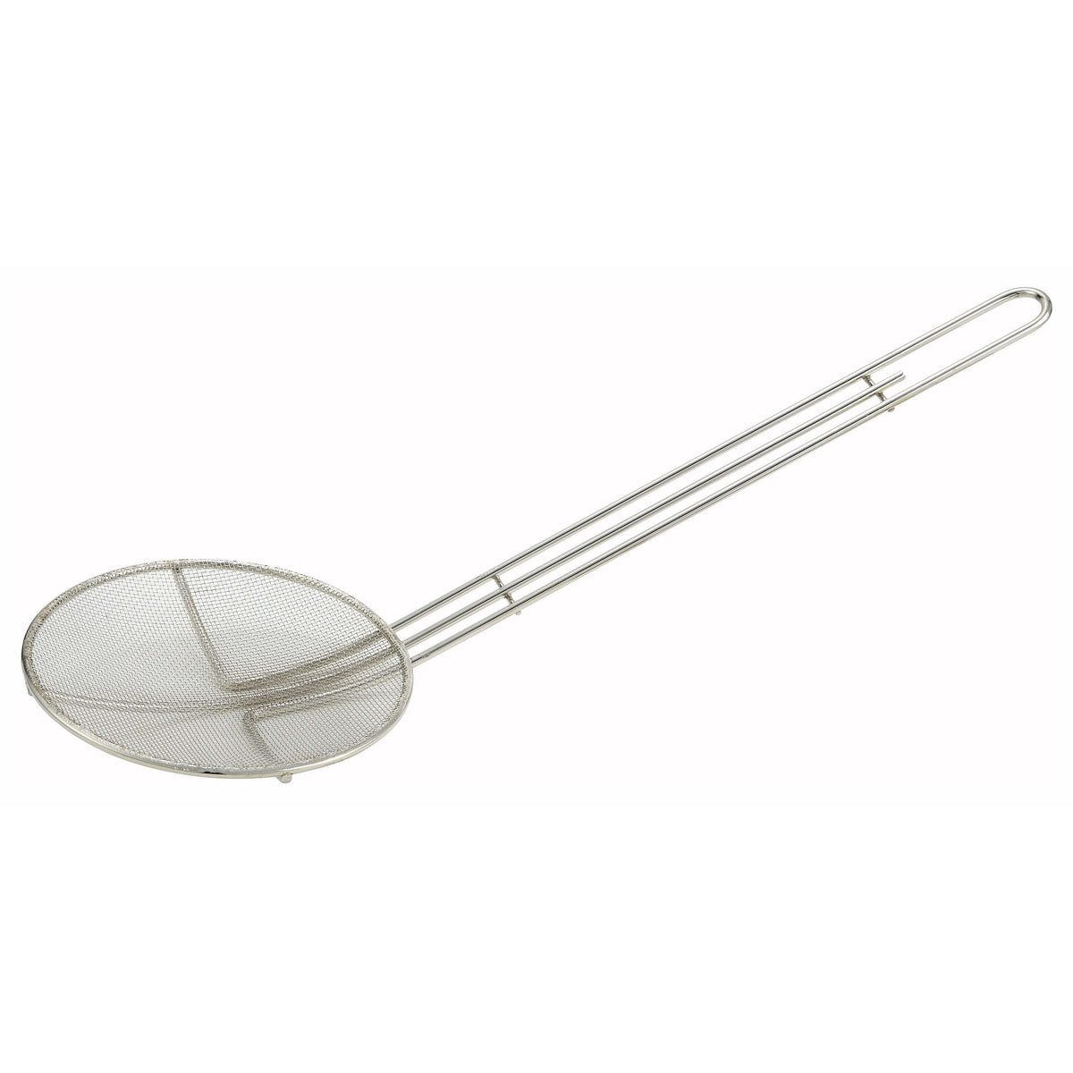 Winco - SCF-6R - 6-1/2" Mesh Skimmer, Round, Nickel Plated - Kitchen Utensils - Maltese & Co New and Used  restaurant Equipment 