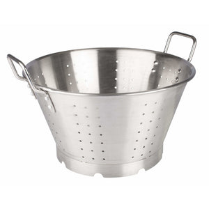 Winco - SLO-16 - 16qt Colander w/Hdls & Base, 16" Bowl, Heavy-duty, Stainless Steel - Food Preparation - Maltese & Co New and Used  restaurant Equipment 