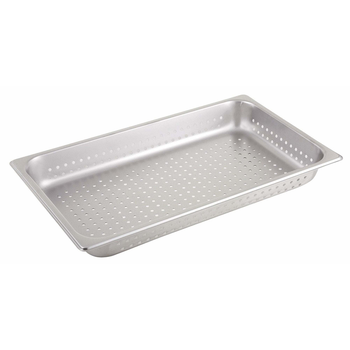 Winco - SPFP2 - Perforated Steam Pan, Full-size, 2-1/2", Stainless Steel - Steam Table - Maltese & Co New and Used  restaurant Equipment 