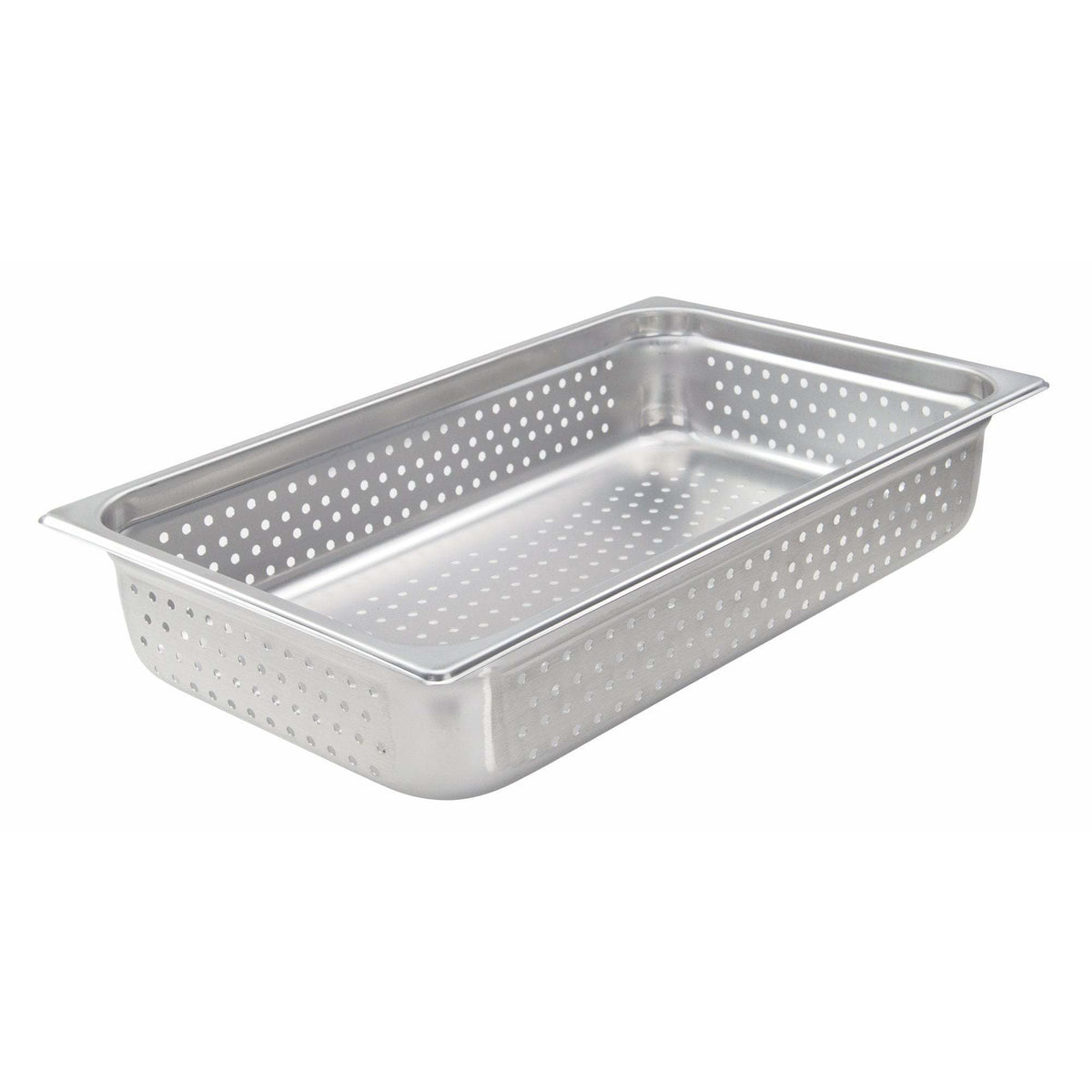 Winco - SPJH-104PF - Perforated Steam Pan, Full Size 4â€D, 22 Ga Stainless Steel - Steam Table - Maltese & Co New and Used  restaurant Equipment 