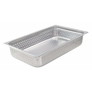 Winco - SPJH-104PF - Perforated Steam Pan, Full Size 4â€D, 22 Ga Stainless Steel - Steam Table - Maltese & Co New and Used  restaurant Equipment 