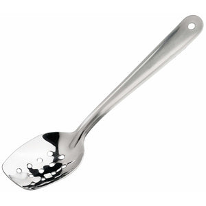 Winco - SPS-P10 - 10â€ Slanted Plating Spoon, Perforated - Kitchen Utensils - Maltese & Co New and Used  restaurant Equipment 