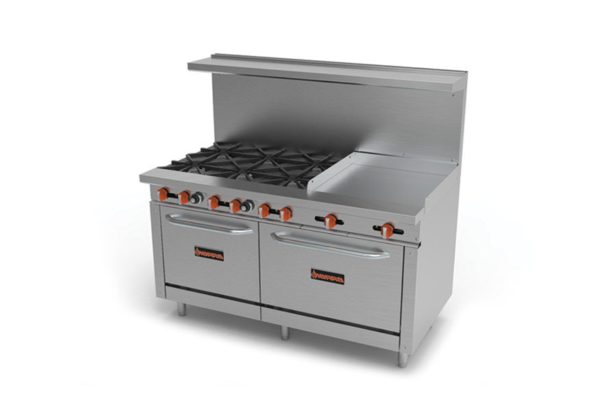 Sierra - SR-6B-24G-60 - Natural Gas Range - Brand New - Maltese & Co New and Used  restaurant Equipment 