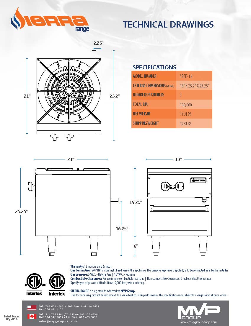 Sierra - SRSP-18 - Stockpot - Brand New - Maltese & Co New and Used  restaurant Equipment 