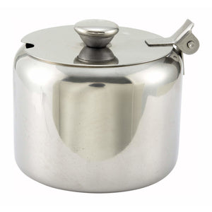 Winco - T-710 - Sugar Bowl w/Cover, 10oz, Stainless Steel - Tabletop - Maltese & Co New and Used  restaurant Equipment 