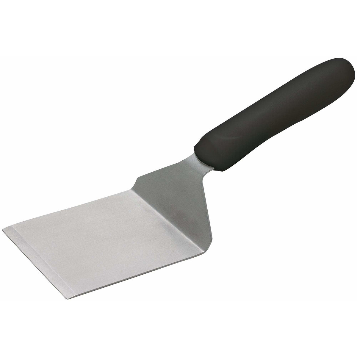 Winco - TKP-41 - Steak/Burger Turner w/Offset, Black PP Hdl, 4-1/8" x 3-3/4"Â Blade - Chef Cutlery - Maltese & Co New and Used  restaurant Equipment 