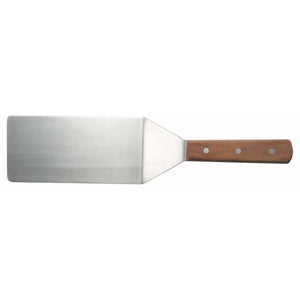 Winco - TN48 - Turner w/Offset, Wooden Hdl, 8" x 3-15/16" Blade - Chef Cutlery - Maltese & Co New and Used  restaurant Equipment 