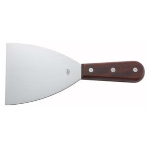 Winco - TN54 - Scraper, Wooden Hdl, 4-5/8" x 3" Blade, Mirror Finish - Chef Cutlery - Maltese & Co New and Used  restaurant Equipment 