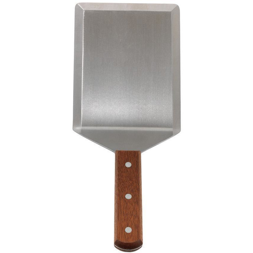 Winco - TN56 - Extra Heavy Turner w/Cutting Edge, Wooden Hdl, 5â€ x 6â€ Blade - Chef Cutlery - Maltese & Co New and Used  restaurant Equipment 