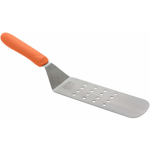 Winco - TNH-91 - High Heat Perforated Flexible Turner w/Offset,Orange Nylon Hdl,8-1/4"x2-7/8" Bld - Chef Cutlery - Maltese & Co New and Used  restaurant Equipment 