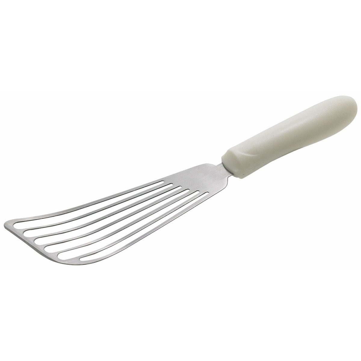 Winco - TWP-60 - Fish Spatula, White PP Hdl, 6-3/4" x 3-1/4" Blade - Chef Cutlery - Maltese & Co New and Used  restaurant Equipment 