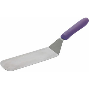 Winco - TWP-90P - Flexible Turner w/Offset, Purple PP Hdl, 8-1/4" x 2-7/8" Blade, Allergen Free - Kitchen Utensils - Maltese & Co New and Used  restaurant Equipment 