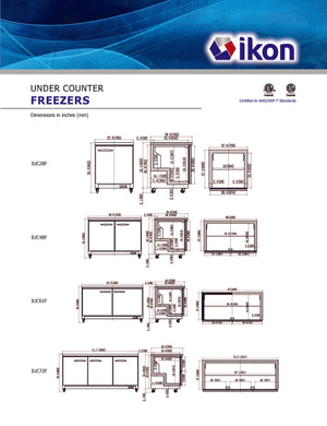 IKON - IUC36F - Undercounter Freezer - Brand New - Maltese & Co New and Used  restaurant Equipment 