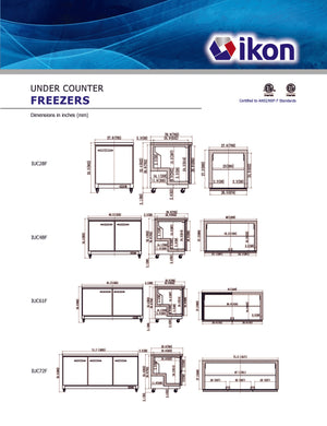 IKON - IUC61F - Undercounter Freezer - Brand New - Maltese & Co New and Used  restaurant Equipment 