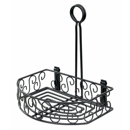 Winco - WBKH-6SB - Oblong Condiment Caddy, 8-1/4" x 6-1/4", Black Wire - Tabletop - Maltese & Co New and Used  restaurant Equipment 