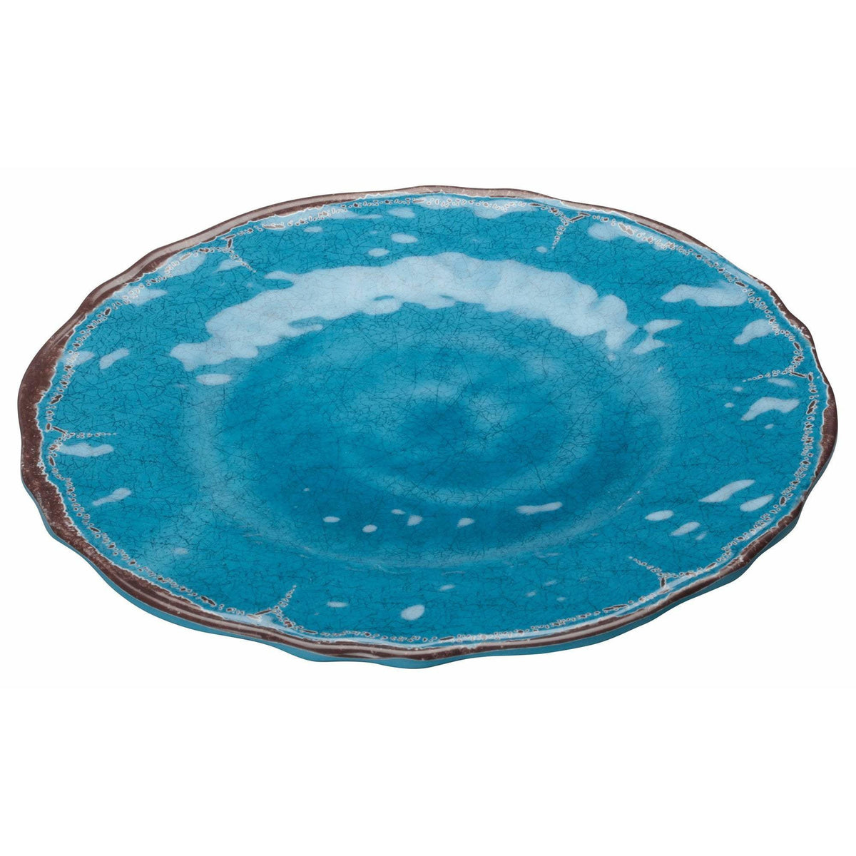 Winco - WDM001-401 - 9"Dia Melamine Hammered Plate, Blue, 24pcs/case - Dinnerware - Maltese & Co New and Used  restaurant Equipment 