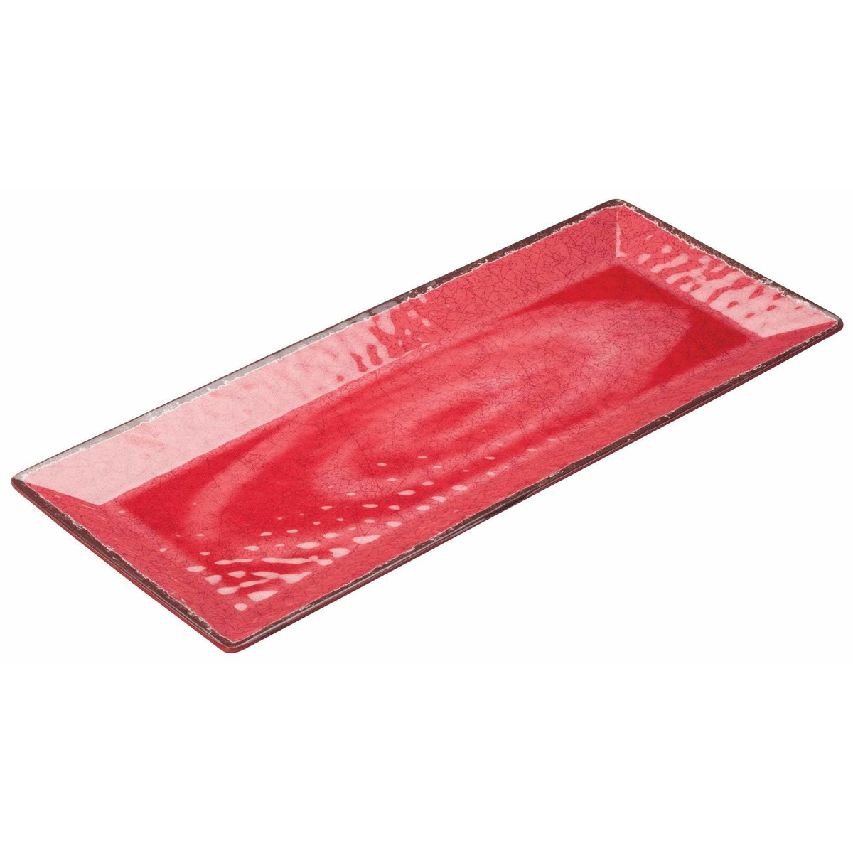 Winco - WDM001-508 - 19" x 8" Melamine Rectangular Plate, Red, 24pcs/case - Dinnerware - Maltese & Co New and Used  restaurant Equipment 