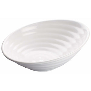 Winco - WDM003-201 - 12" Melamine Angle Bowl, White, 12pcs/case - Dinnerware - Maltese & Co New and Used  restaurant Equipment 