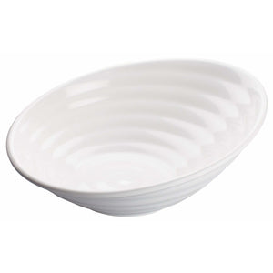 Winco - WDM003-202 - 14"Dia Melamine Angle Bowl, White, 12pcs/case - Dinnerware - Maltese & Co New and Used  restaurant Equipment 