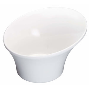 Winco - WDM004-201 - 6-1/2"Dia Melamine Angle Bowl, White, 24pcs/case - Dinnerware - Maltese & Co New and Used  restaurant Equipment 