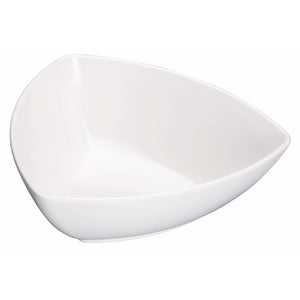 Winco - WDM005-202 - 8" Melamine Triangular Bowl, White, 24pcs/case - Dinnerware - Maltese & Co New and Used  restaurant Equipment 