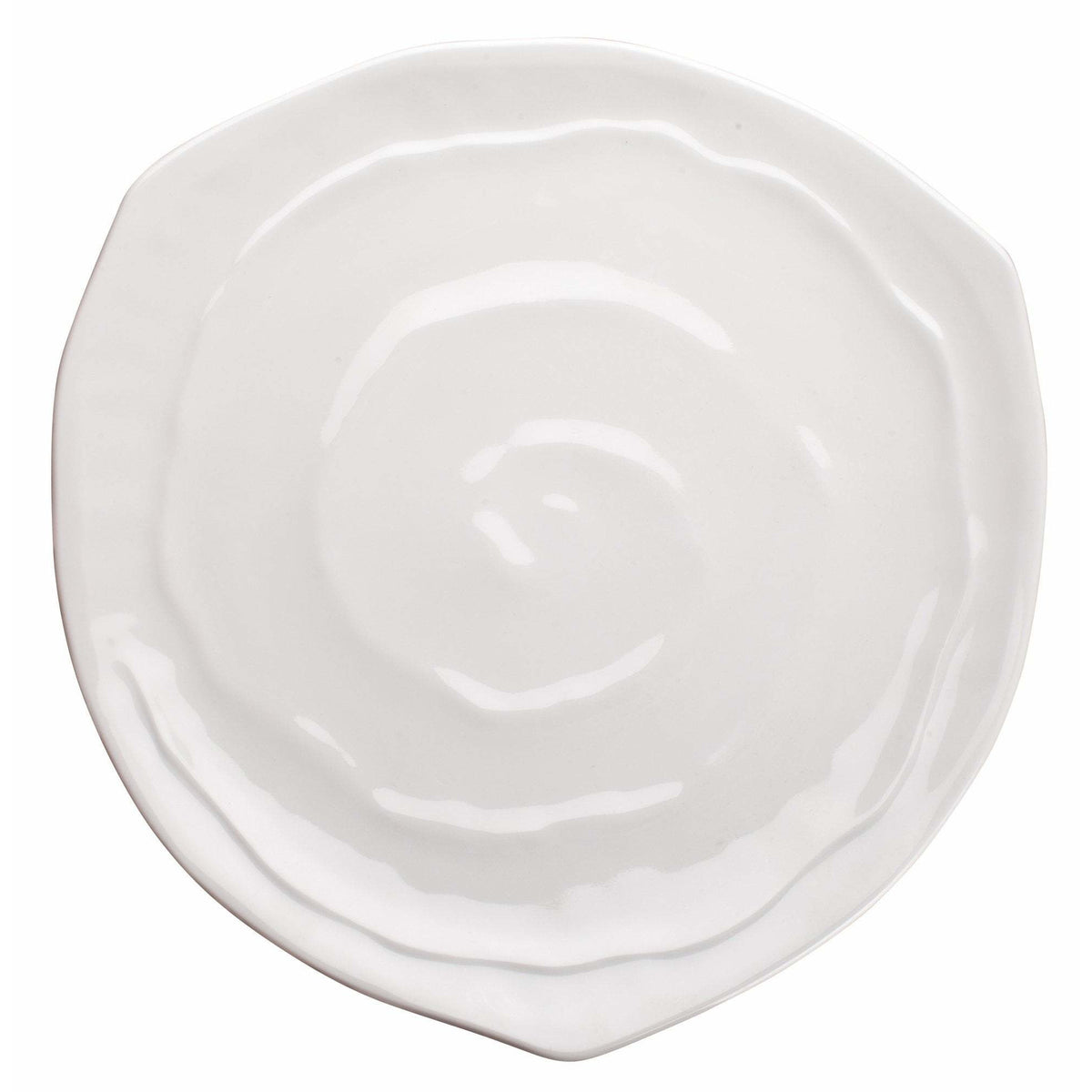 Winco - WDM007-202 - 10-5/8" Melamine Triangular Plate, White, 12pcs/case - Dinnerware - Maltese & Co New and Used  restaurant Equipment 