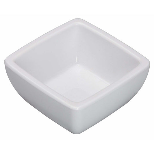 Winco - WDM009-201 - 2-1/2" Melamine Square Mini Bowl, White, 48pcs/case - Dinnerware - Maltese & Co New and Used  restaurant Equipment 