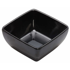 Winco - WDM009-302 - 3-1/2" Melamine Square Mini Bowl, Black, 48pcs/case - Dinnerware - Maltese & Co New and Used  restaurant Equipment 