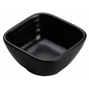 Winco - WDM017-301 - 2-5/8" Melamine Square Dish, Black, 48pcs/case - Dinnerware - Maltese & Co New and Used  restaurant Equipment 