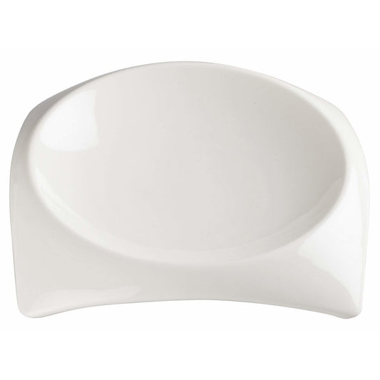 Winco - WDP005-102 - CARZOLA 7-3/4"Sq (6-3/4" Dia)Porcelain Square Deep Bowl, Bright White, 24 pcs/case - Dinnerware - Maltese & Co New and Used  restaurant Equipment 