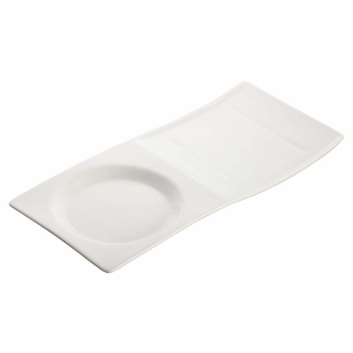 Winco - WDP012-102 - 10-1/2" x 5" Porcelain Tray, Bright White, 24 pcs/case - Dinnerware - Maltese & Co New and Used  restaurant Equipment 