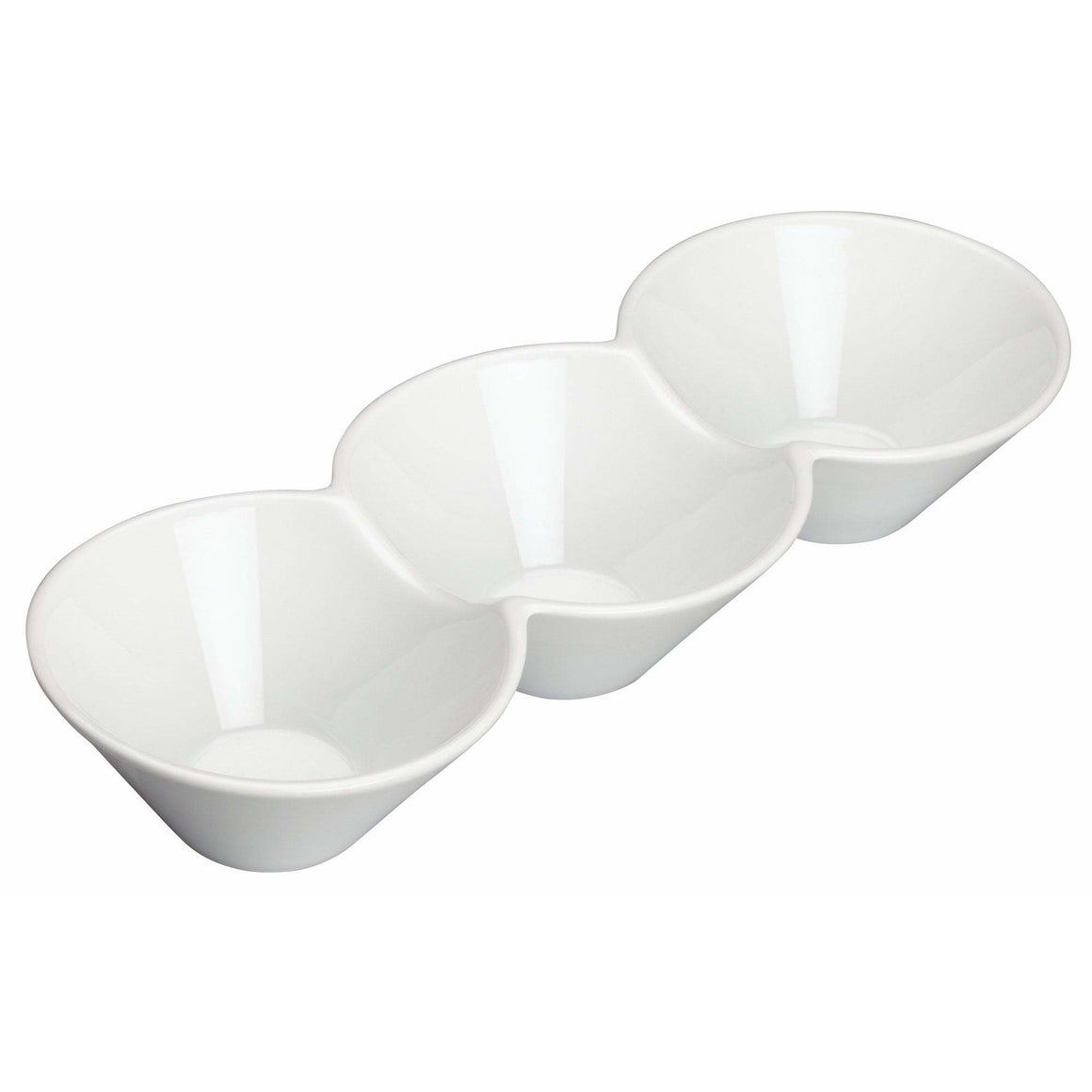 Winco - WDP017-102 - 13-1/4" x 5" Porcelain Trio Bowl, Durable White, 12 pcs/case - Dinnerware - Maltese & Co New and Used  restaurant Equipment 