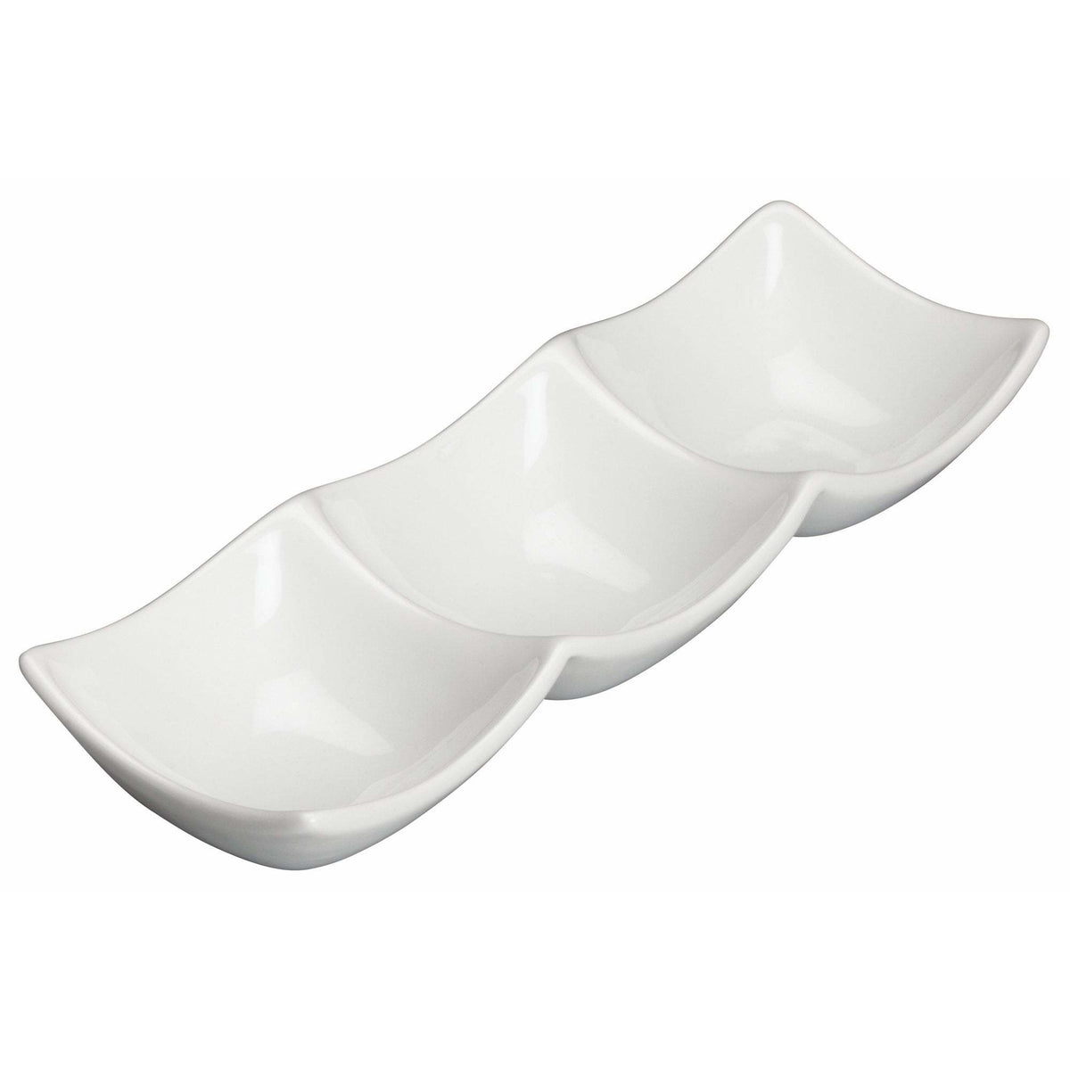Winco - WDP017-104 - 8-3/4" x 3" Porcelain Trio Bowl, Durable White, 36 pcs/case - Dinnerware - Maltese & Co New and Used  restaurant Equipment 