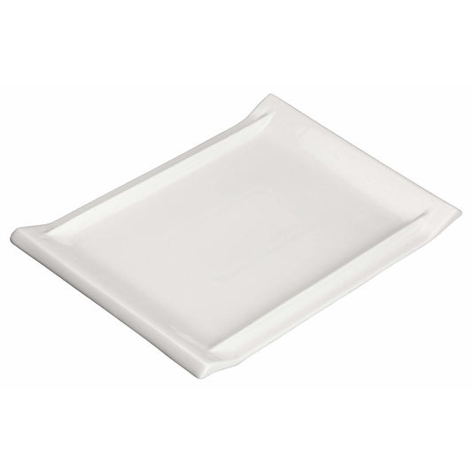 Winco - WDP017-112 - 11-7/8" x 8" Porcelain Rectangular Platter, Bright White, 12 pcs/case - Dinnerware - Maltese & Co New and Used  restaurant Equipment 
