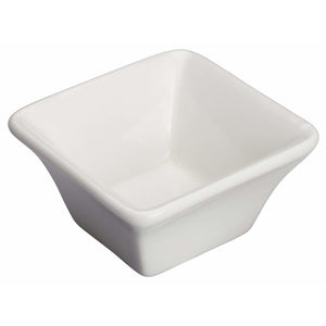 Winco - WDP021-104 - 2-1/2" Porcelain Square Mini Bowl, Bright White, 36 pcs/case - Dinnerware - Maltese & Co New and Used  restaurant Equipment 