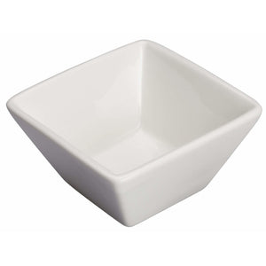 Winco - WDP021-105 - 3-1/8" Porcelain Square Mini Bowl, Bright White, 36 pcs/case - Dinnerware - Maltese & Co New and Used  restaurant Equipment 