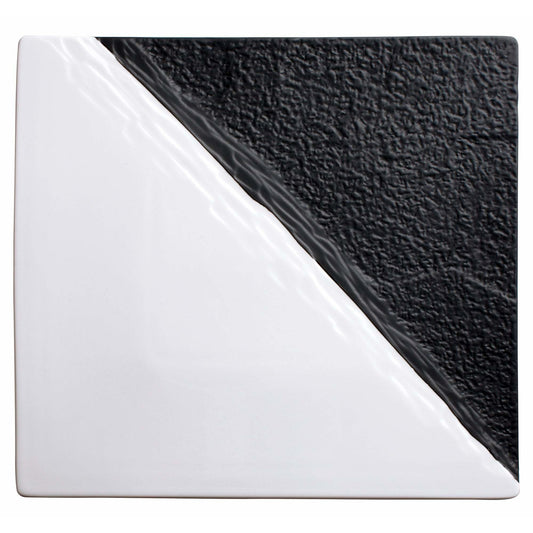 Winco - WDP023-204 - VISCA 11"Sq Porcelain Square Platter, Black & White, 12 pcs/case - Dinnerware - Maltese & Co New and Used  restaurant Equipment 