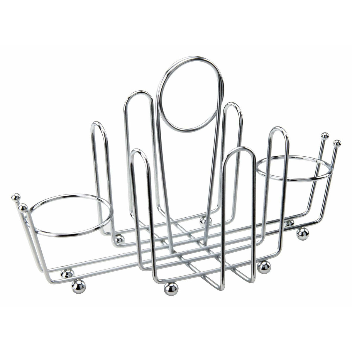 Winco - WH-1 - Chrome Plated Cruet Rack for Salt/Pepper Shaker & Sugar Packets - Tabletop - Maltese & Co New and Used  restaurant Equipment 