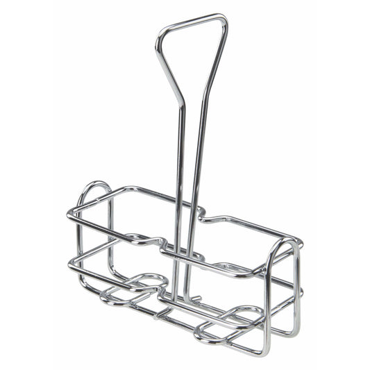Winco - WH-3 - Chrome Plated Cruet Rack for 6oz Oil/Vinegar Bottles - Tabletop - Maltese & Co New and Used  restaurant Equipment 
