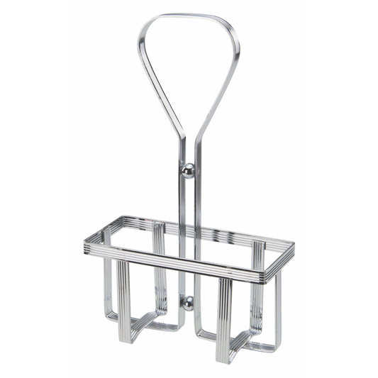 Winco - WH-5 - Chrome Plated Cruet Rack for 6oz Oil/Vinegar Bottles - Tabletop - Maltese & Co New and Used  restaurant Equipment 