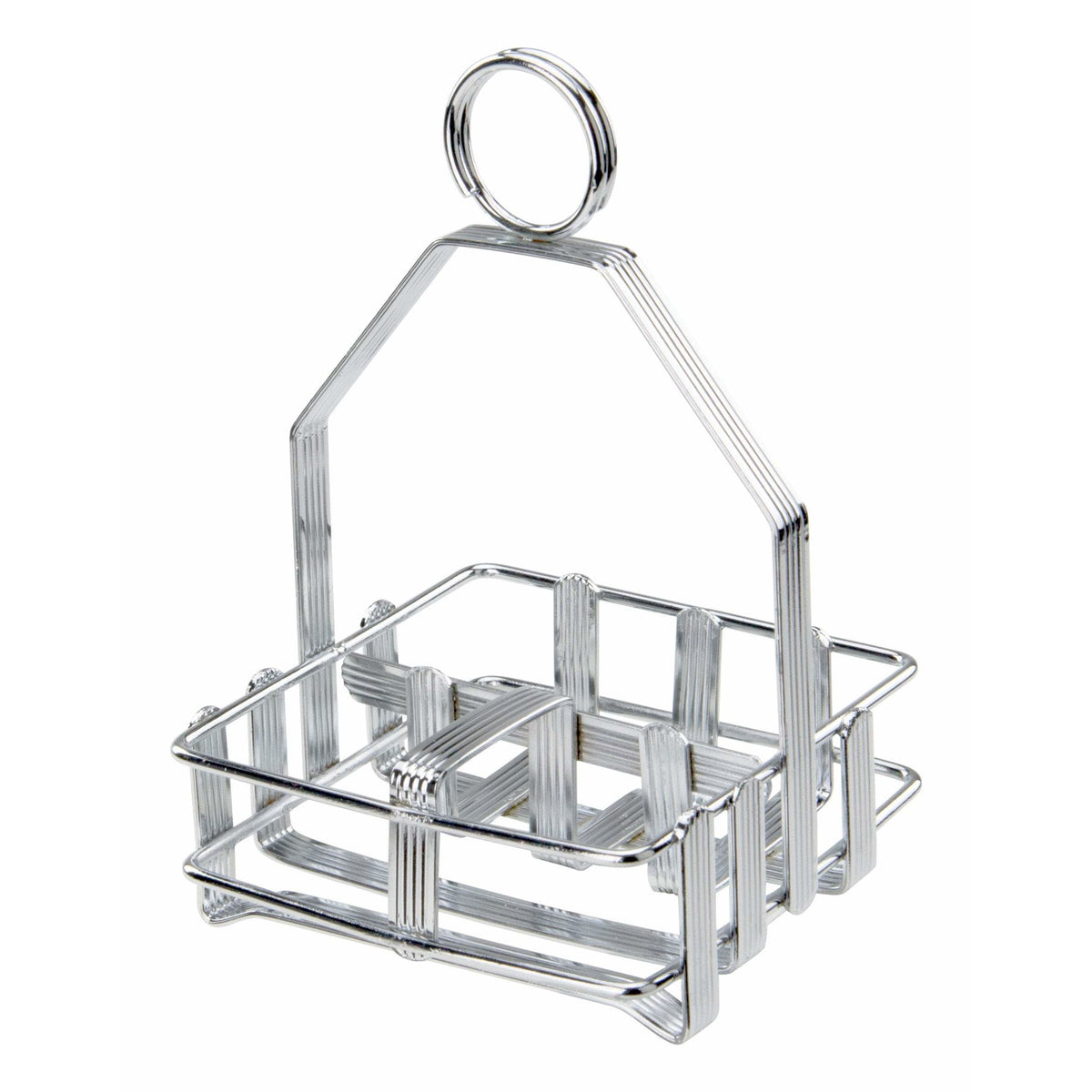 Winco - WH-7 - Chrome Plated Cruet Rack for Salt/Pepper Shaker & Sugar Packets - Tabletop - Maltese & Co New and Used  restaurant Equipment 