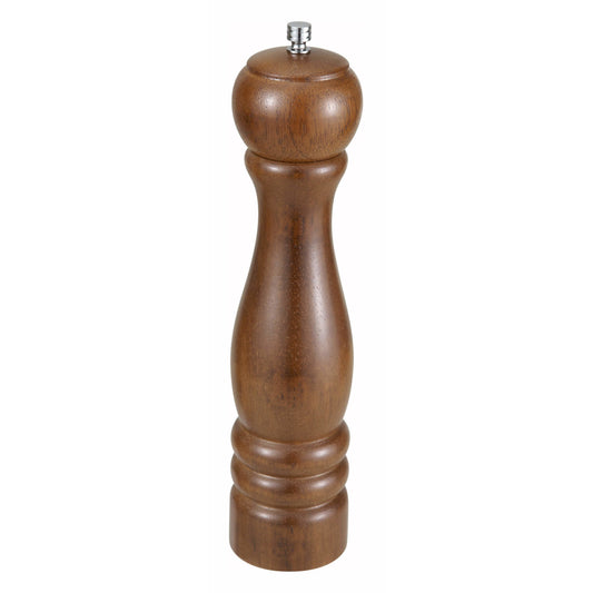 Winco - WPM-10 - 10" Traditional Pepper Mill, Oak Finish - Tabletop - Maltese & Co New and Used  restaurant Equipment 