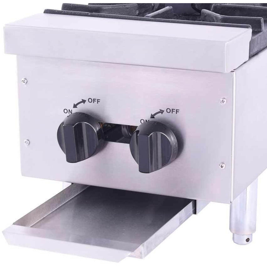 Venancio - 12" Gas Hot Plate - 2 Burner Controls - FA2M - Maltese & Co New and Used  restaurant Equipment 
