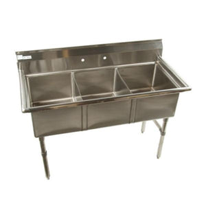KLINGERS ECS3 STAINLESS STEEL 3 COMPARTMENT CONVENIENCE /  DELI SINK - Maltese & Co New and Used  restaurant Equipment 