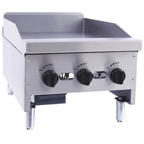 Venancio - 18" Gas Griddle - 3 Manual Controls - CG18-3 - Maltese & Co New and Used  restaurant Equipment 