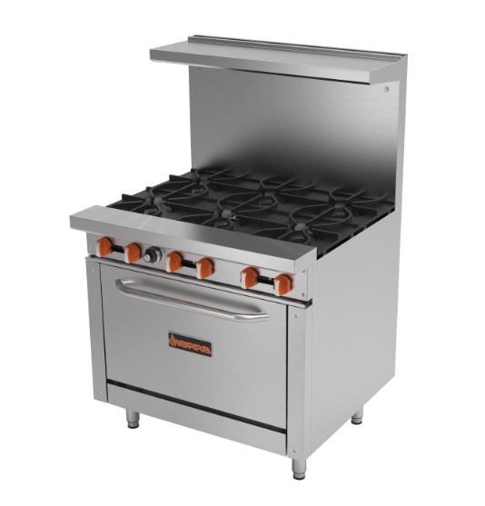 SIERRA RESTAURANT RANGE 36" GAS SR-6-36 - Maltese & Co New and Used  restaurant Equipment 