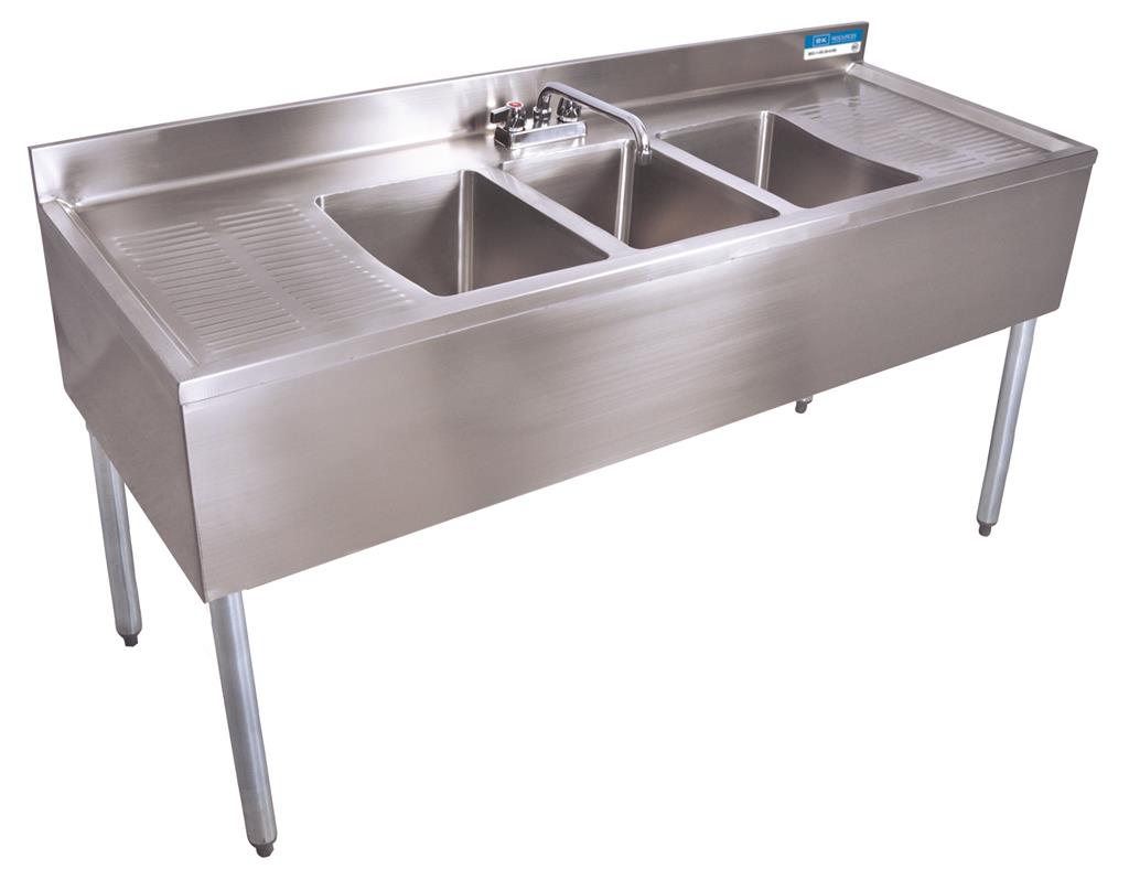 BKS 18"X60" UNDERBAR SINK W/LEGS - Maltese & Co